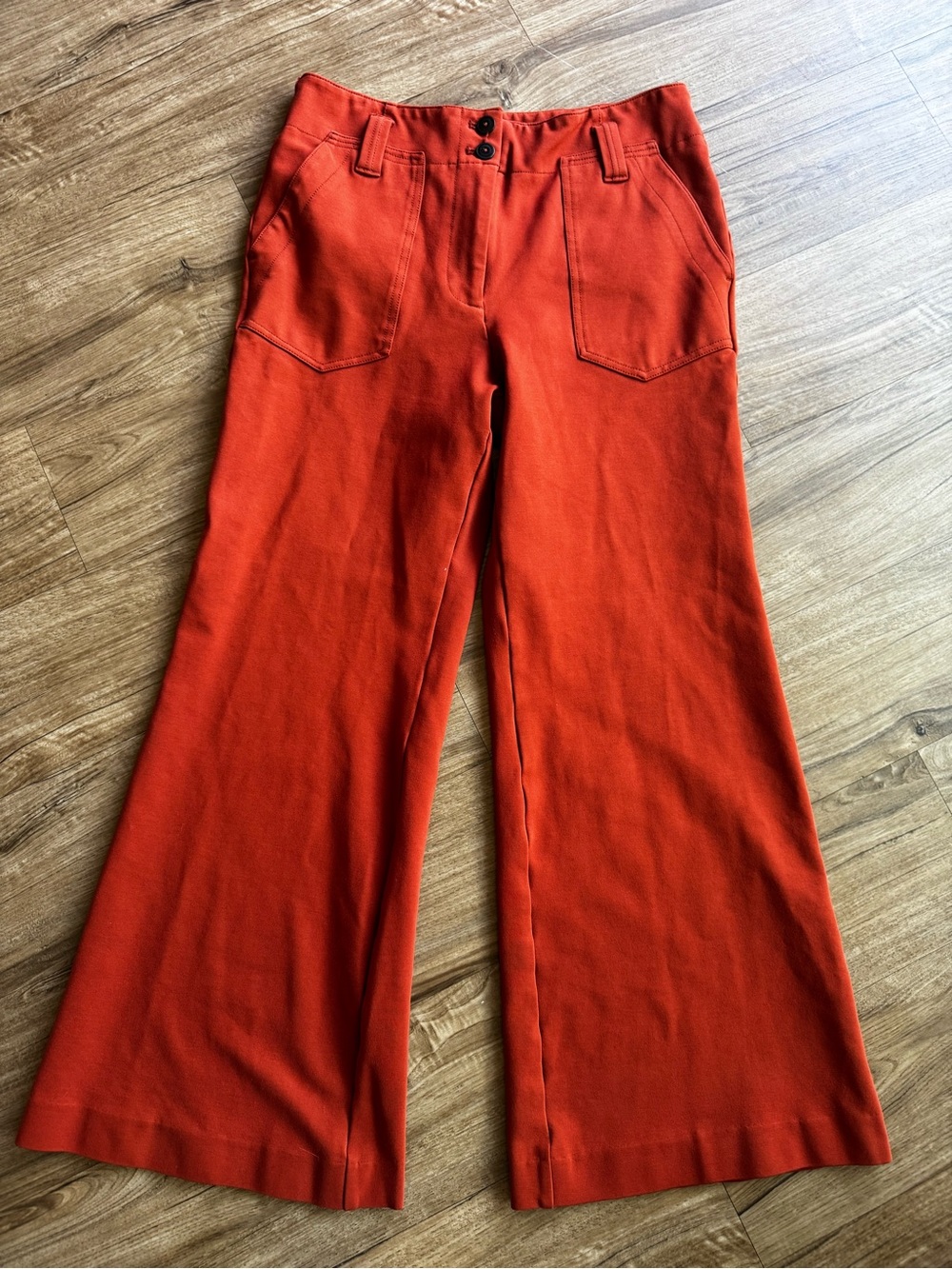 Maeve Anthropologie wide leg crop leg high waist pants size 10